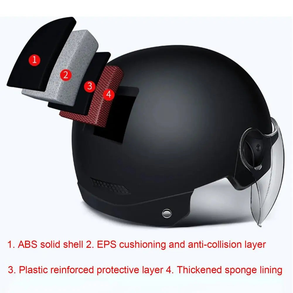 Classic Motorcycle Helmet Retro Scooter Half Helmet Vintage Men woman Ultra Light Cycling Helmet Road Bike Bicycle Motorcycle