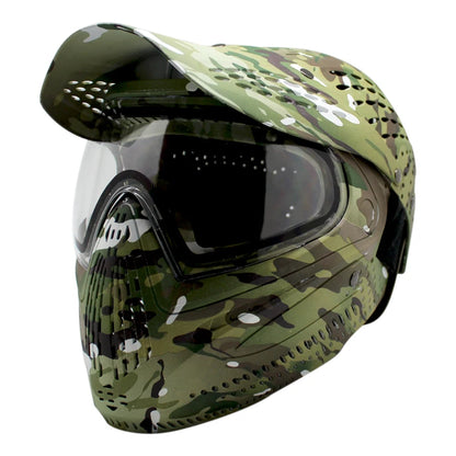 Lotus Camo Color Great III Paintball Mask Full Coverage Protector Helmet