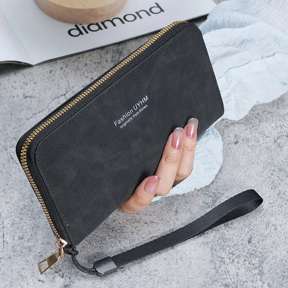 Ladies holding a long wallet 2025 new Korean handbag multi-function card bag mobile phone bag coin purse female wallet