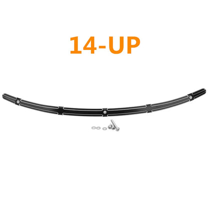 For Harley Electra Street Tri Glide 1996-2013 2014-UP Motorcycle Black Chrome Windshield Batwing Fairing CNC Trim Windscreen