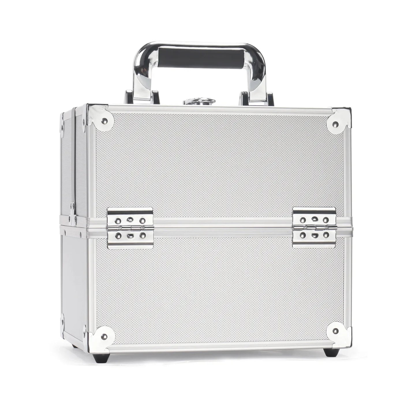 Large Capacity Three-Layer Aluminum Alloy Makeup Artist Tool Box Tattoo Cosmetics Nail Art Storage Box Beauty Pure Color Metal S