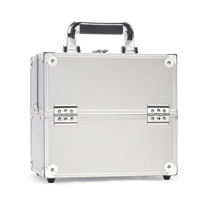 Large Capacity Three-Layer Aluminum Alloy Makeup Artist Tool Box Tattoo Cosmetics Nail Art Storage Box Beauty Pure Color Metal S