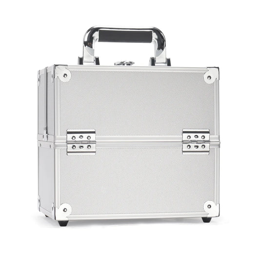 Large Capacity Three-Layer Aluminum Alloy Makeup Artist Tool Box Tattoo Cosmetics Nail Art Storage Box Beauty Pure Color Metal S