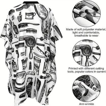 Professional Hair Cutting Apron Salon Barber Cape Hair Cutting Waterproof Cloth Hair Cutting Apron Barber Accessories C0027A