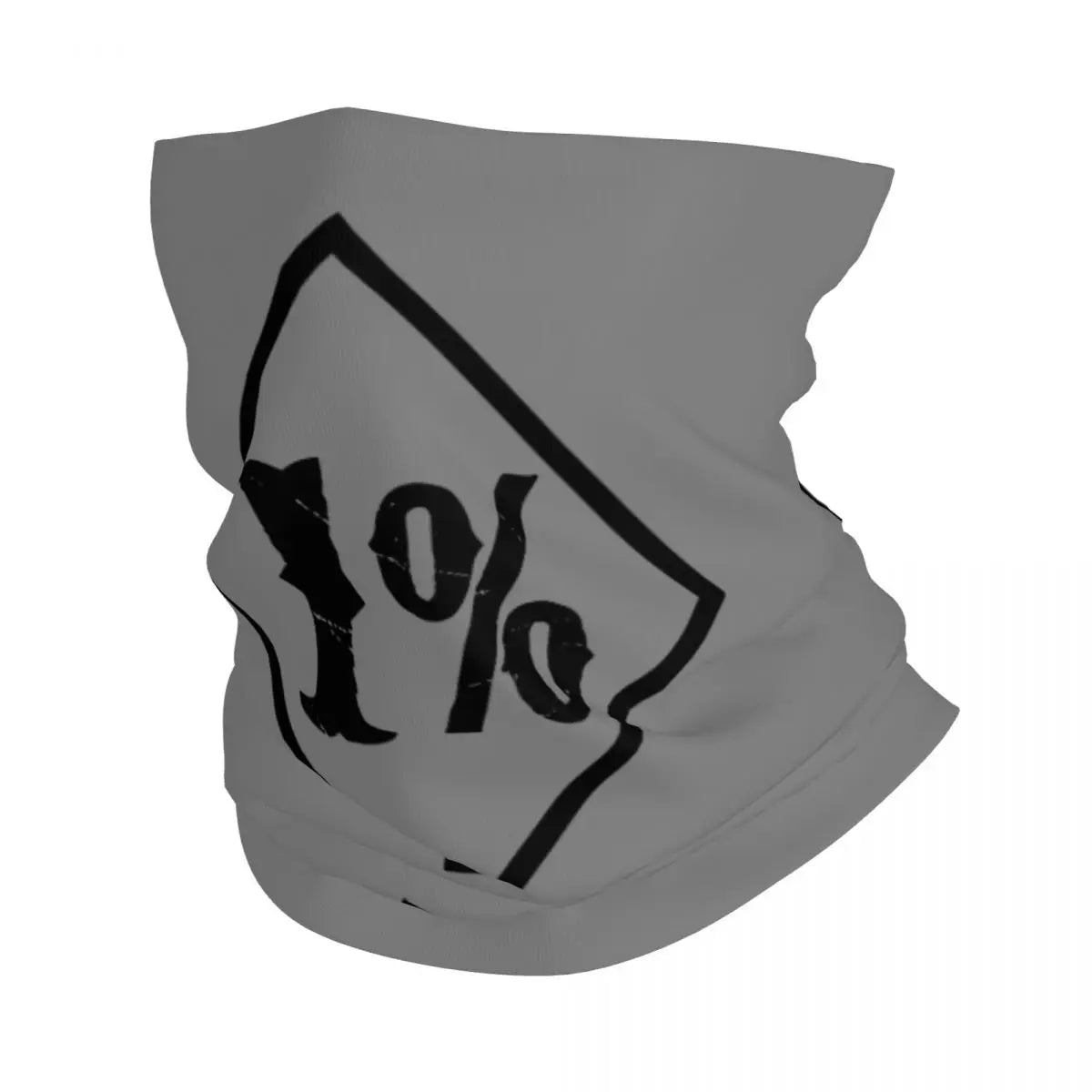 One Percenter 1% Bandana Neck Gaiter Printed Motorcycle Club Biker Mask Scarf Multifunctional Headwear Hiking for Men Women