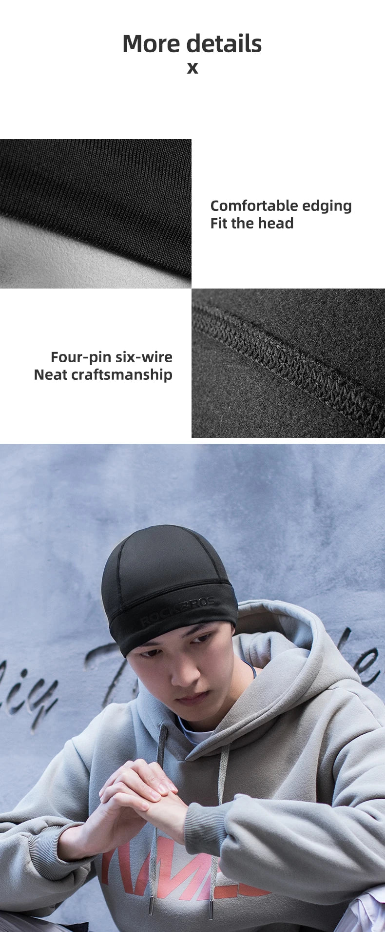 ROCKBROS Winter Warm Cycling Hats Outdoor Sports Thermal Fleece Biker Caps Windproof MTB Road Skiing Hiking Cycling Headgear Hat