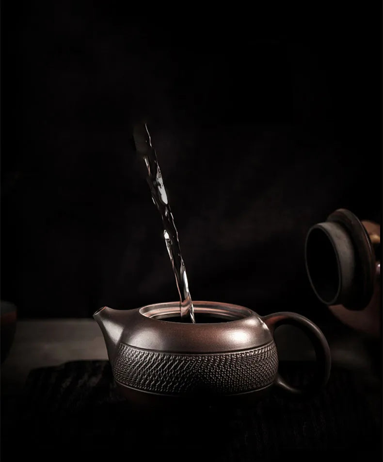 Jianshui Purple Pottery Pot Ceramic Kung Fu Teapot Tea Kettle Handmade Teapot Tea Maker Tea Set Small Teapot  Teawater Sets