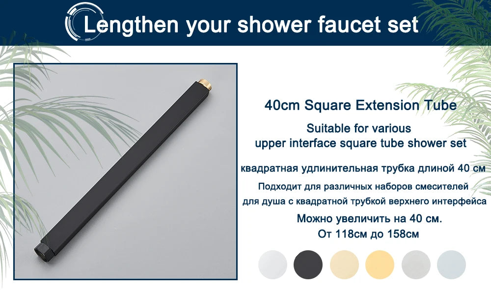 Black Digital Display Thermostatic Shower Faucet Bathroom Thermostatic 4 ways Rainfall Shower Mixer Tap,Shelf and Bidet Faucets