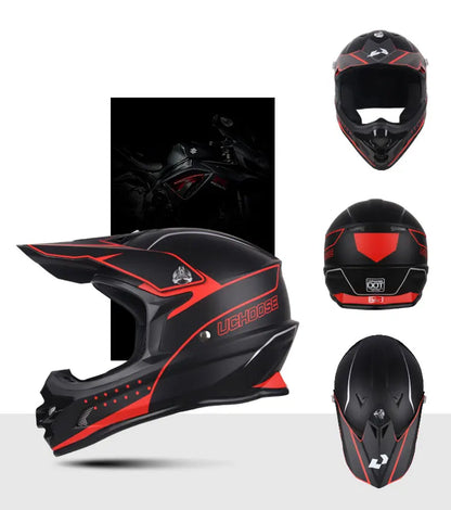 DOT Helmets Motocross Kask Cross Downhill Soporte Casco Off Road Helmet Racing Classic Motorcycle Original Enduro Goggles