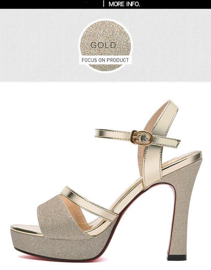 Luxury Women's Pumps Peep Toe Sexy Women Sandals High Quality Fish Mouth Shoes 11.5CM High Heels Shoes Women sandalias de mujer