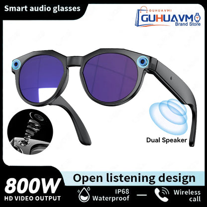 2026 New 8K HD AI Smart Glasses Men Chat GPT 800MP Camera Bluetooth Call AI Translation Voice Assistant Control Sunglasses Women
