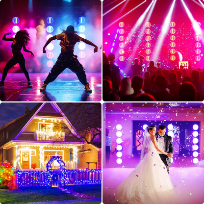 DayFlicker 350W 6-LED COB Linear Vintage Light Stage Light 1-20Hz Flash DMX512 15/33CH For DJ Concert Weddings Nightclub Dance