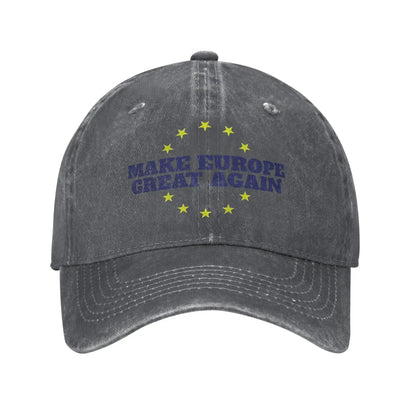 New Make Europe Great Again  Casual Baseball Cap For Couple Women Spring  Kpop Rock Hip Hop Hats Fashion Dropshipping Snapback C