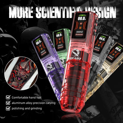 DQFART All-New Upgrade Wireless Tattoo Machine Kit Tattoo Needles Ink Tattoo Pen Suitable for Tattoo Beginners Tattoo Artists