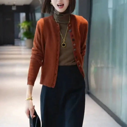 Thin Cardigan Sweaters for Women Clothing Autumn Fashion Clothes Basic Coat Women Jacket Casual Outerwear Streetwear Knit Tops