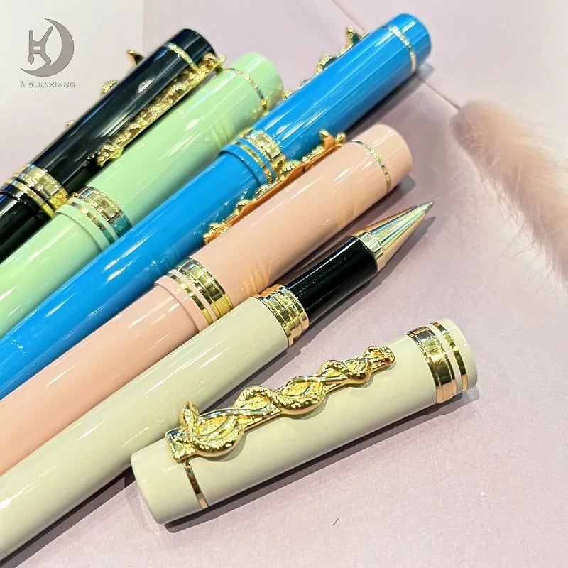 JD 957 Anniversary Tradeshow Giveaways Gift Snake Clip Colorful Fountain/Rollerball Pen,Luxury Souvenir Writing Pen