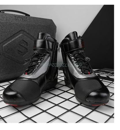 Motorcycle Riding Boots Men Women Knight Outdoor Waterproof Sneakers Shoes Off-road Professional Leisure Protective Riding Boots