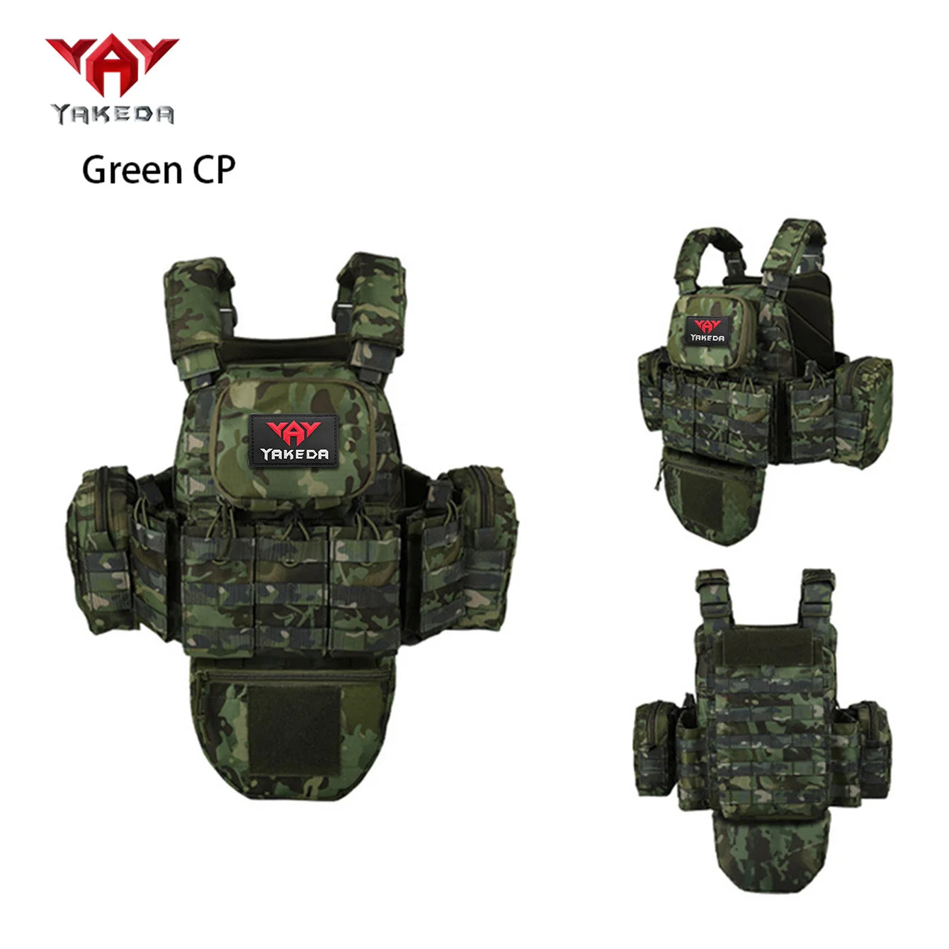 YAKEDA   The eight-piece hunting vest has multiple storage bags and is suitable for hunting training and other scenarios