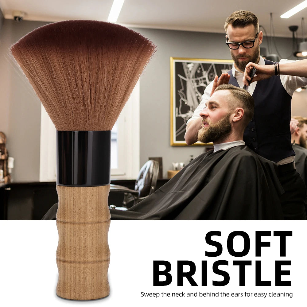 Barbertop Soft Hairdressing Brush Neck Face Duster for Barbers Salon Stylist Hair Cutting Cleaning Tool Accessory