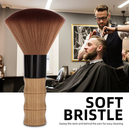 Barbertop Soft Hairdressing Brush Neck Face Duster for Barbers Salon Stylist Hair Cutting Cleaning Tool Accessory