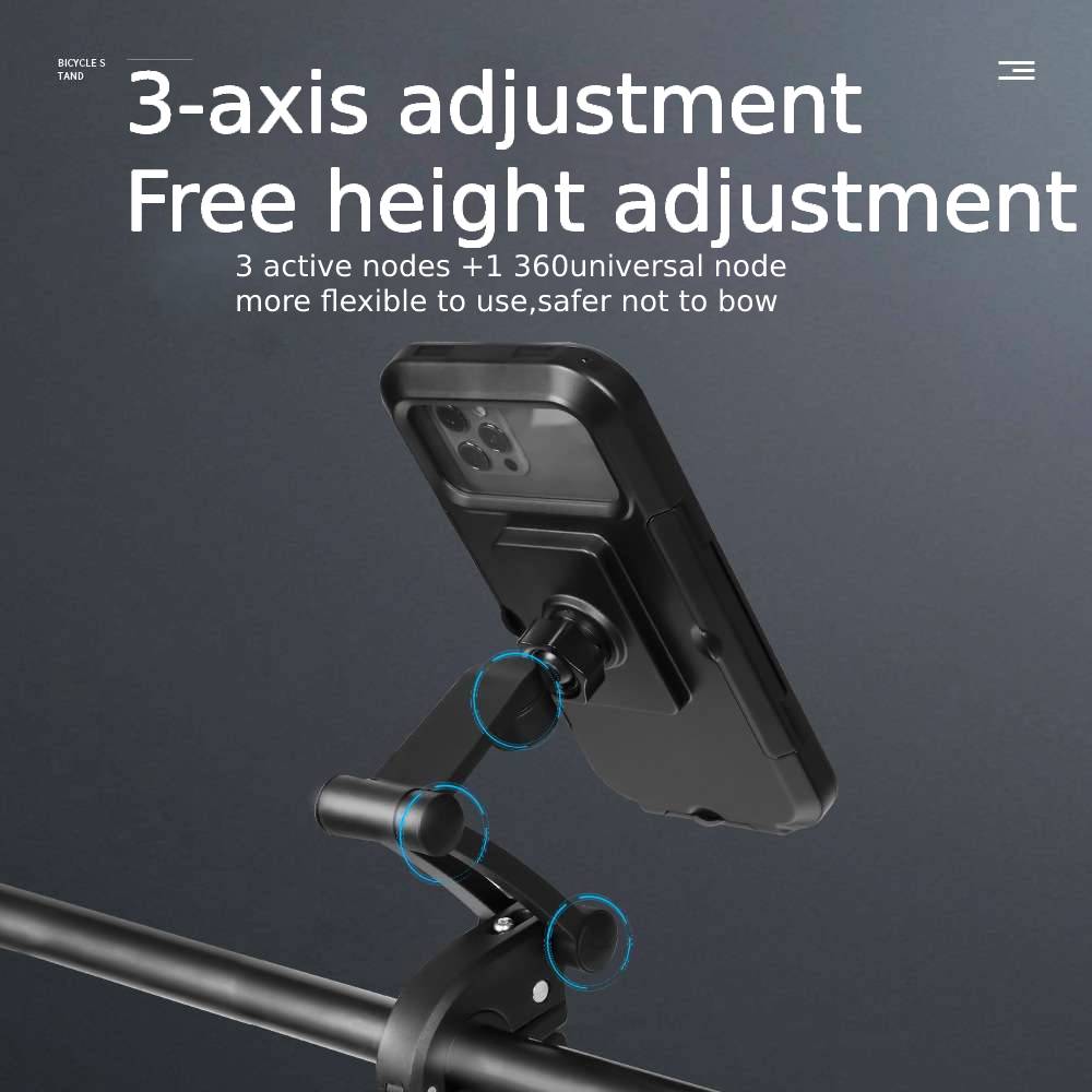 Universal Motorcycle Bike Mobile Phone Holder Bracket Navigation GPS Support 360° Adjustable Motorcycle Bicycle Cellphone Holder