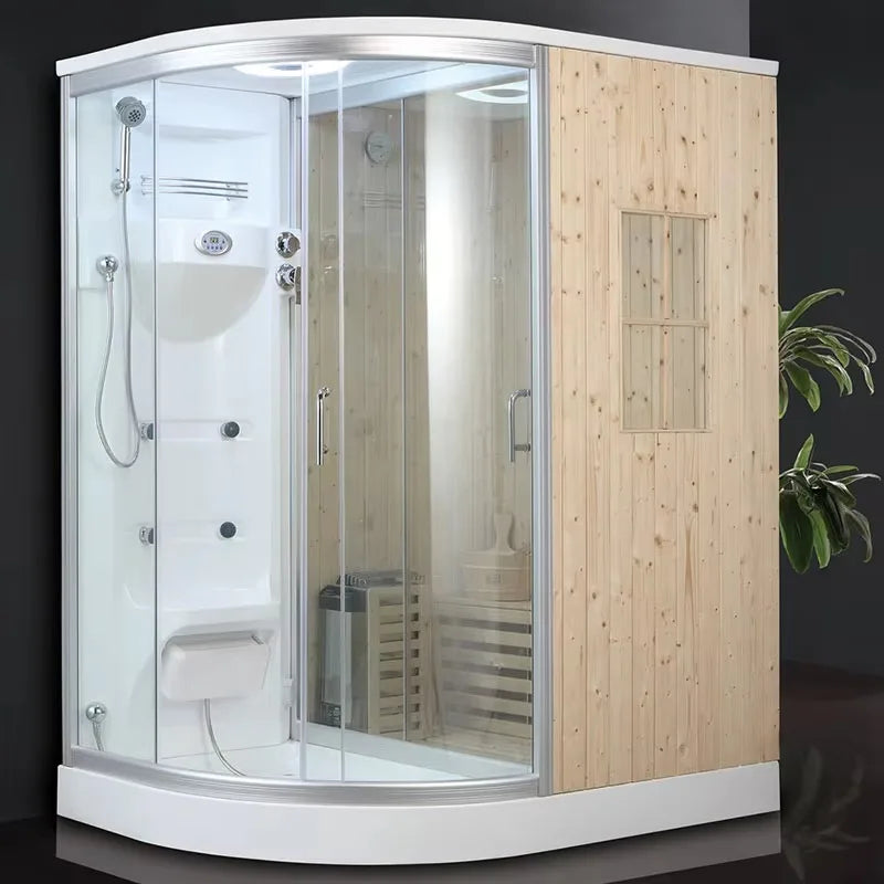 Customization Hot Cheap Family Multi-function Sauna Wooden Steam Shower Room