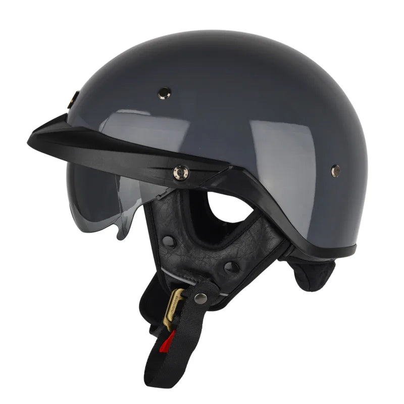 Summer Motorcycle Helmet S-XXXL Cascos Para Moto Retro Half Face Motorbike Riding Anti-UV Len Cool Style Chopper for Men Use