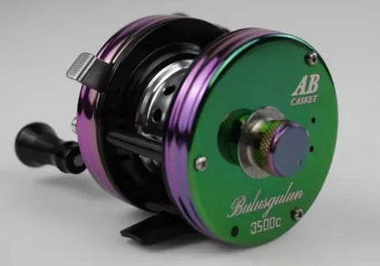 BYBLOS 3500C Baitcasting Reel,Centrifugal Brake,5.5:1,Fishing Reel,220g,Drag Force 5kg