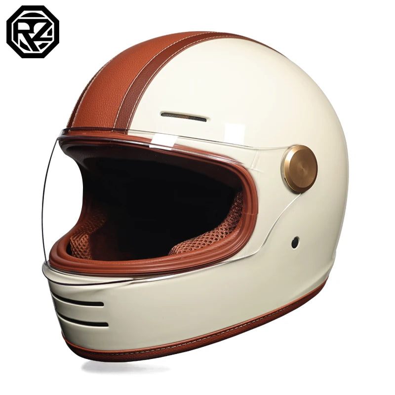 ORZ motorcycle helmet retro cruise full helmet personalized ghost knight helmet ABS material