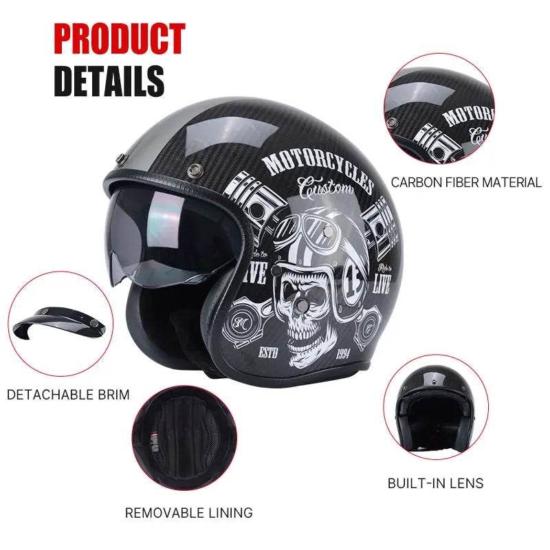 DOT Motorcycle Helmet Half Face Safety Motorbike Scooter Casco Moto Modular Capacetes Helmets Cascos Para Motos Unisex