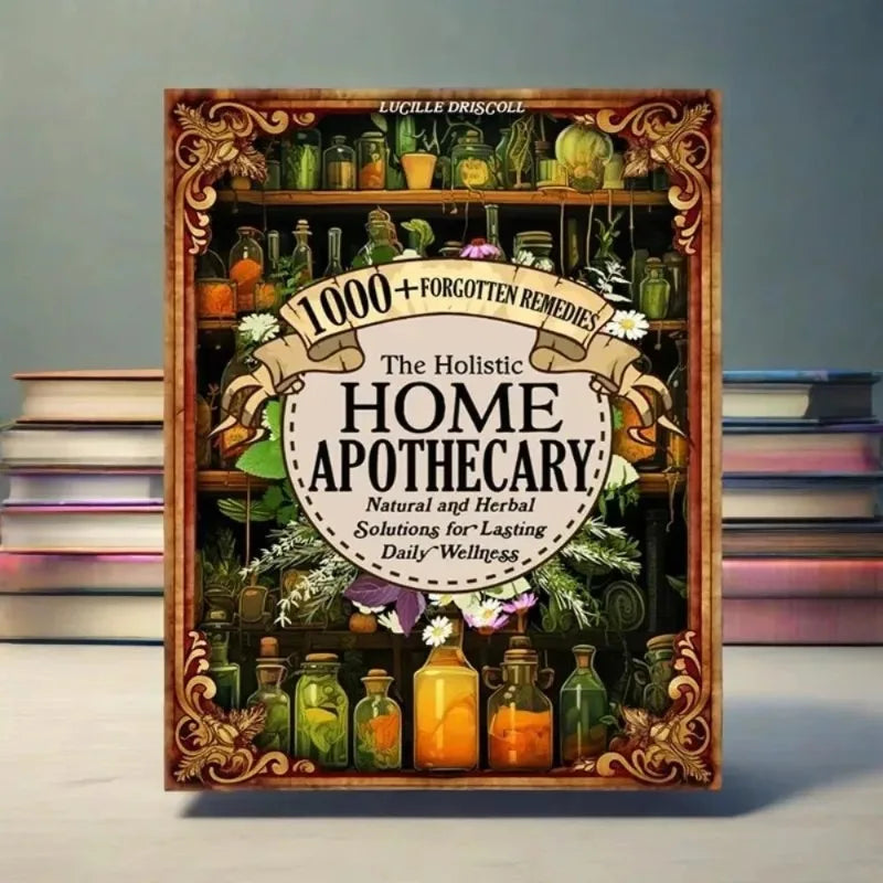 1000+ Forgotten Apothecary Recipes Book Natural Herbal Remedies for Daily Wellness Vintage Aesthetic Detailed Illustrations