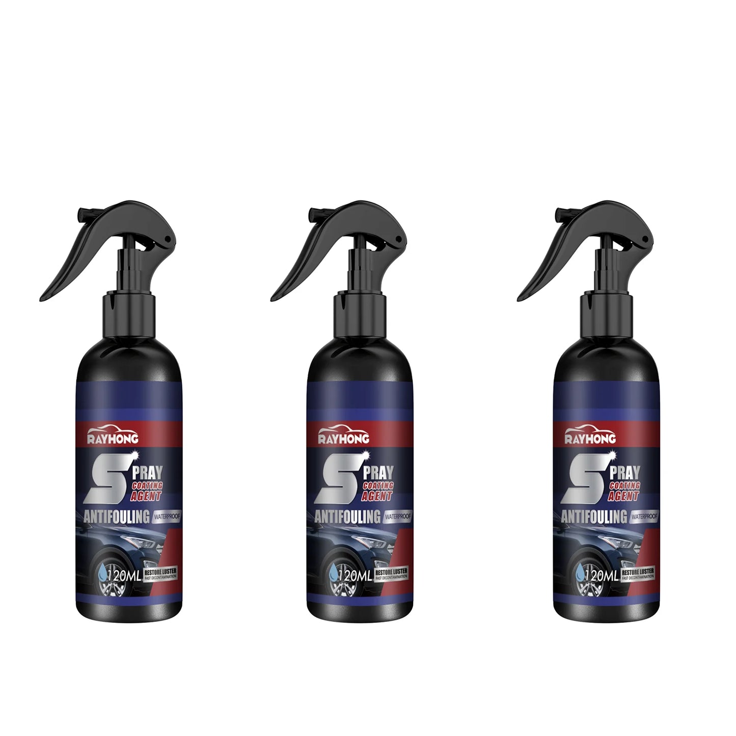 Car Nano Ceramic Coating Spray for Cars Hydrophobic Paint Sealant Restores Black Color & High Gloss Long Lasting Protection
