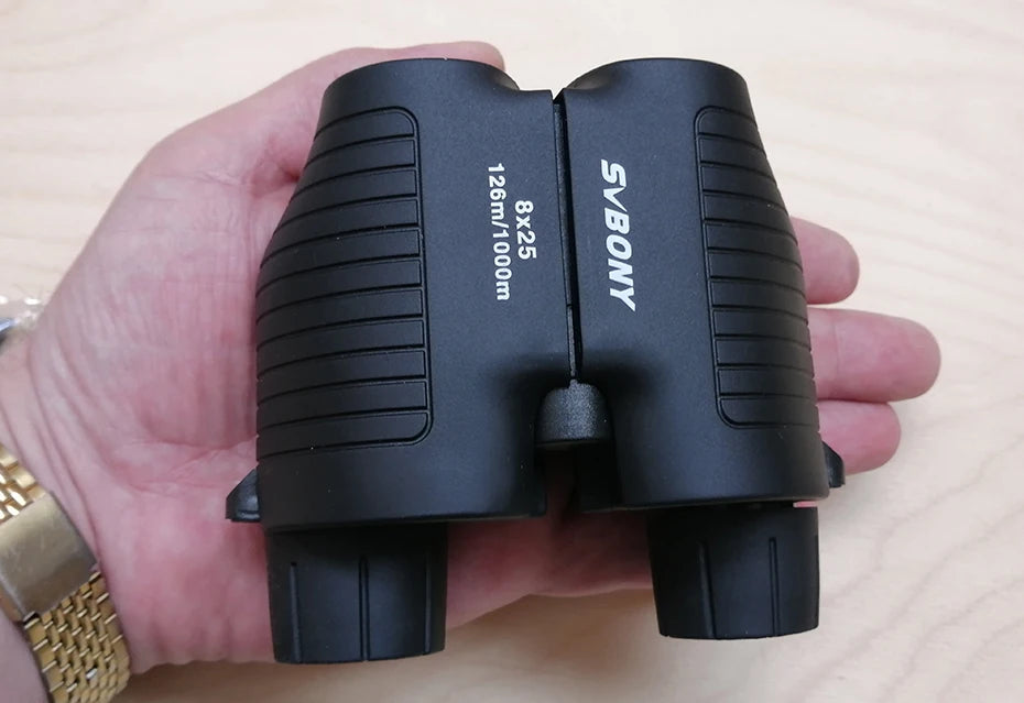 SVBONY 8x25 SV10 Binoculars Compact Fixed Focus Mini Portable Telescope Multi-coated Porro Prism for Outdoor Spoorts Games F9323