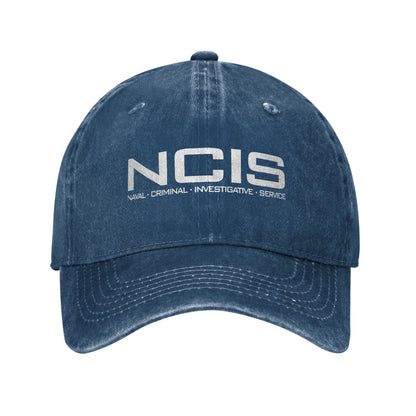NCIS Naval Criminal Investigative Service Baseball Cap Retro Distressed Washed  Sun Cap Unisex Outdoor Unstructured Soft Hats