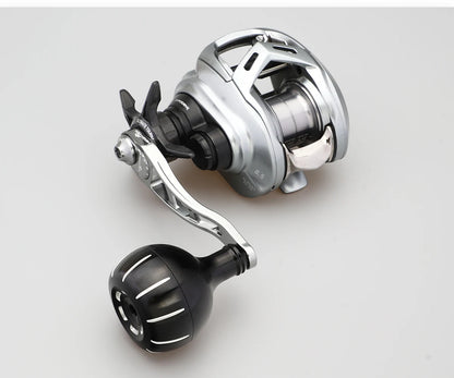 HEIGHTEN Carbon Fiber Fishing Reel Single Cast Spinning Wheel Hand Crank Handle Round Single Grip Fishing Wheel Crankshaft