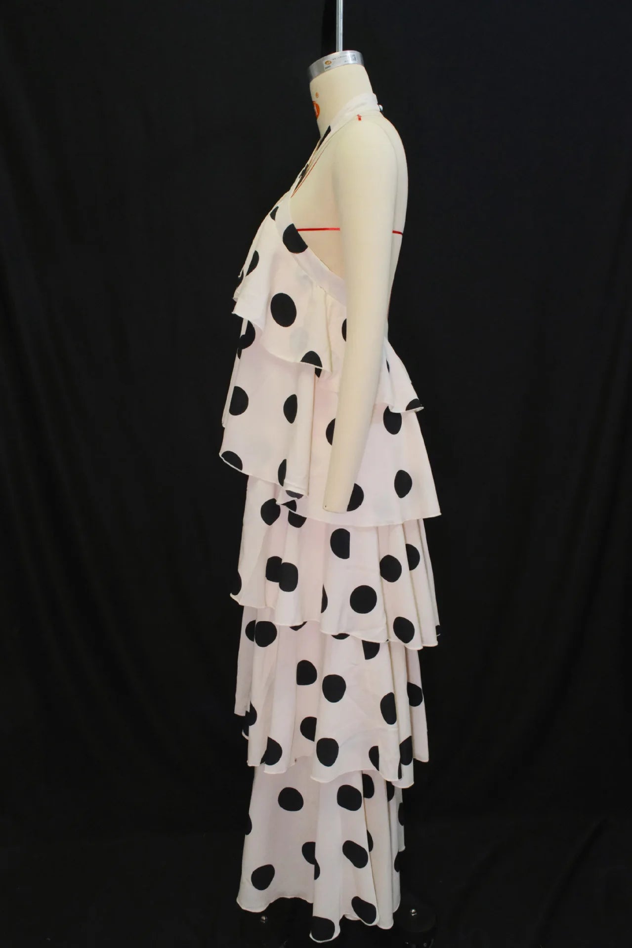 Women Long Dress Cake Dresses Party Night Vestidos Y2k Streetwear Halter Sleeveless Elegant Splice Print Dot Sexy Backless 2026