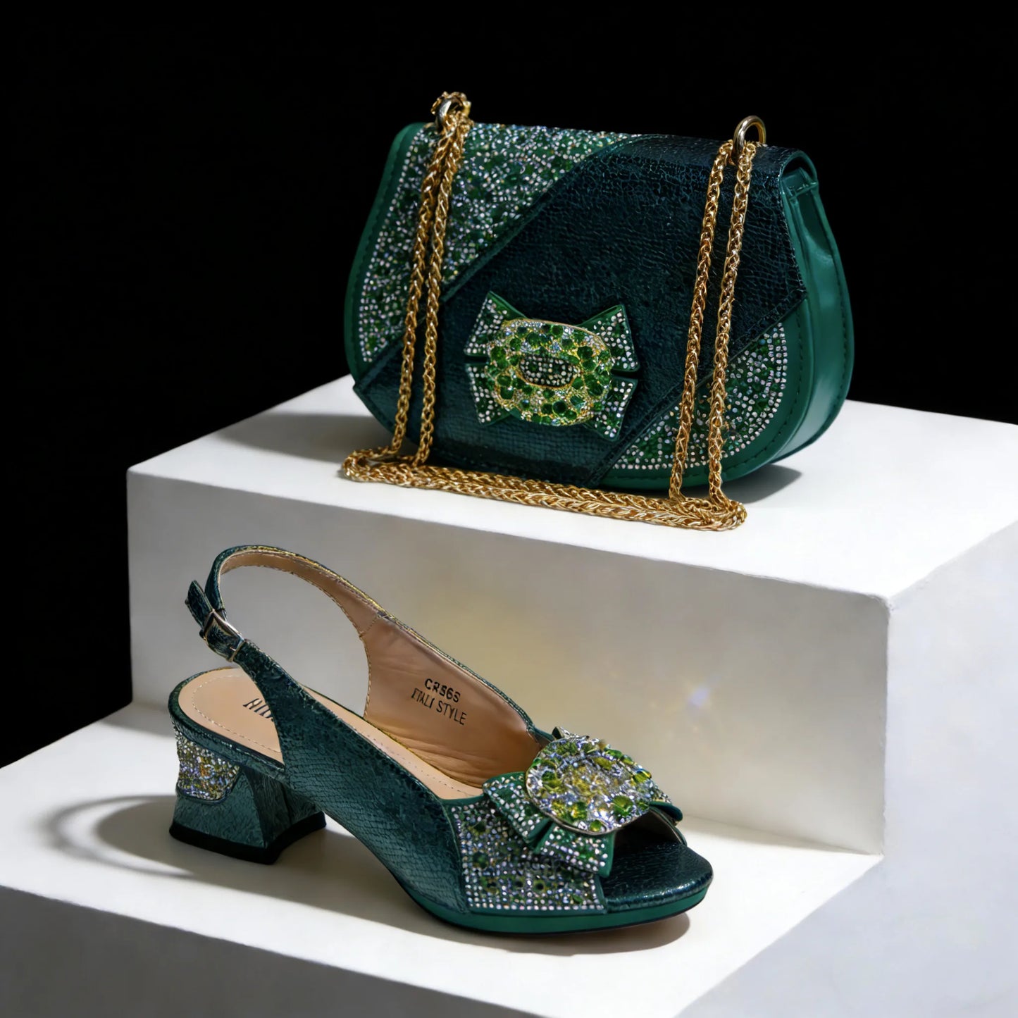Venus Chan 2026 Elegant Women's Rhinestone Peep Toe High Heels Sandals - Italian Design with Matching Bags in Brown Color