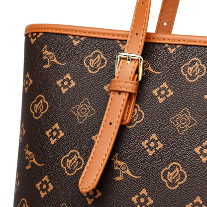 Women's Quality Soft Leather Shoulder Bag Luxury Print Designer Handbag Ladies Casual Tote Bag Messenger Commuting Sac A Main