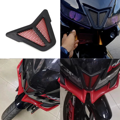 Dirt bike accessories moto decorative air Inlet Head Cover Aluminum Mesh Intake Guard Protector for Yamaha R15-V3 2017-2020