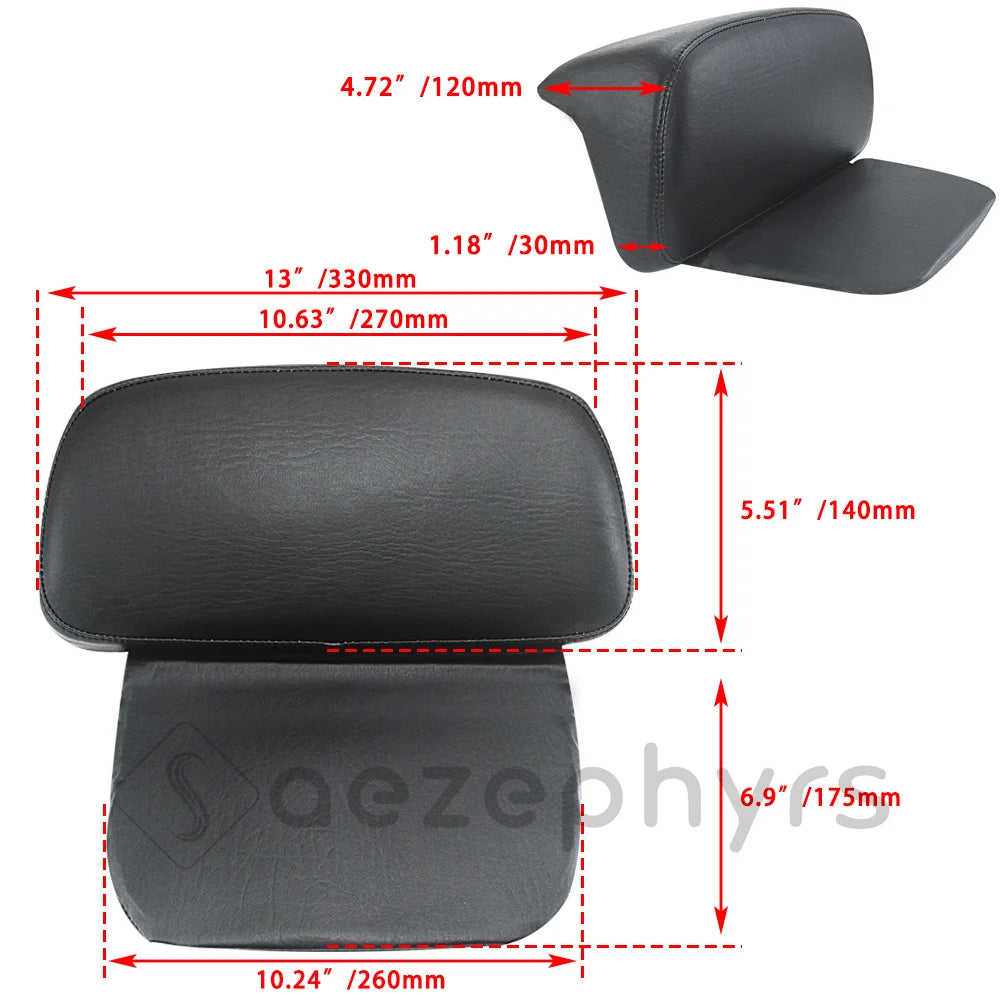 Tour Luggage Pack Backrest Pad Motorcycle Trunk For Harley Touring CVO Electra Street Glide FLHXS Road King FLHR Tri Glide 14-25