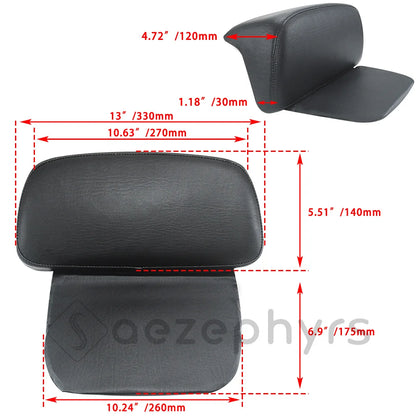 Tour Luggage Pack Backrest Pad Motorcycle Trunk For Harley Touring CVO Electra Street Glide FLHXS Road King FLHR Tri Glide 14-25