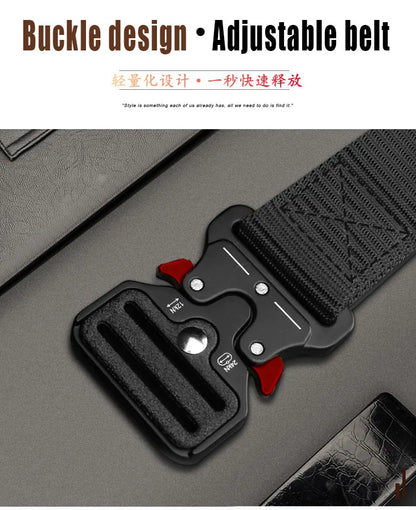 1 piece tactical belt for men; outdoor sports and leisure quick release buckle belt; hot sale