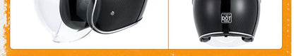 VCOROS Carbon fiber Retro Motorcycle Helmet Half Open face helmet fiberglass Cascos para motos DOT Certification