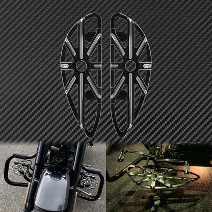 Motorcycle Floorboard Front Rear Footrest Driver Footpeg Passenger Pedal For Harley Touring Electra Street Glide Dyna Softail FL