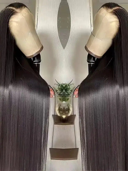 13X4X1 Lace Front Wig Synthetic 99J Red Burgundy 613 Honey Blonde Ginger Color Straight Prepluck Baby Hair Daily Party Glueless