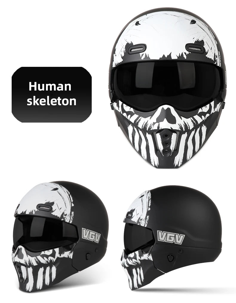 High-Quality Motorcycle Helmet, Personalized Scorpion Warrior Full Helmet, Suitable for Men and Women for Year-Round Riding