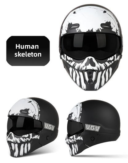 High-Quality Motorcycle Helmet, Personalized Scorpion Warrior Full Helmet, Suitable for Men and Women for Year-Round Riding