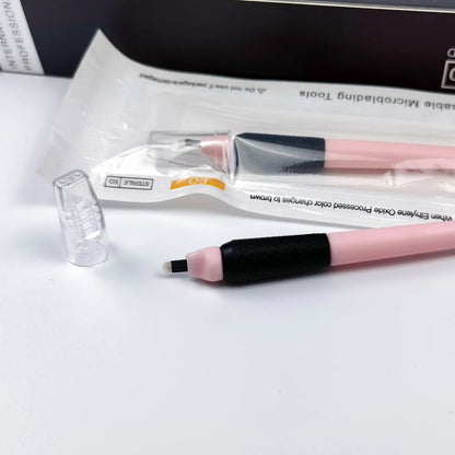 10/50Pcs Disposable Microblading Pen 18U Permanent Makeup Eyebrow Manual Tattoo Pen