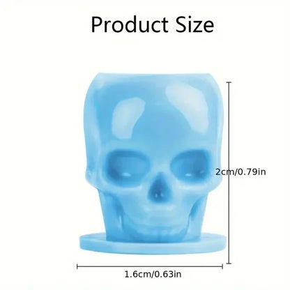 50Pcs Disposable Tattoo Skull Ink Cups Permanent Makeup Coloring Pigment Cup Container Tattoo Accessory for Tattoo Artists