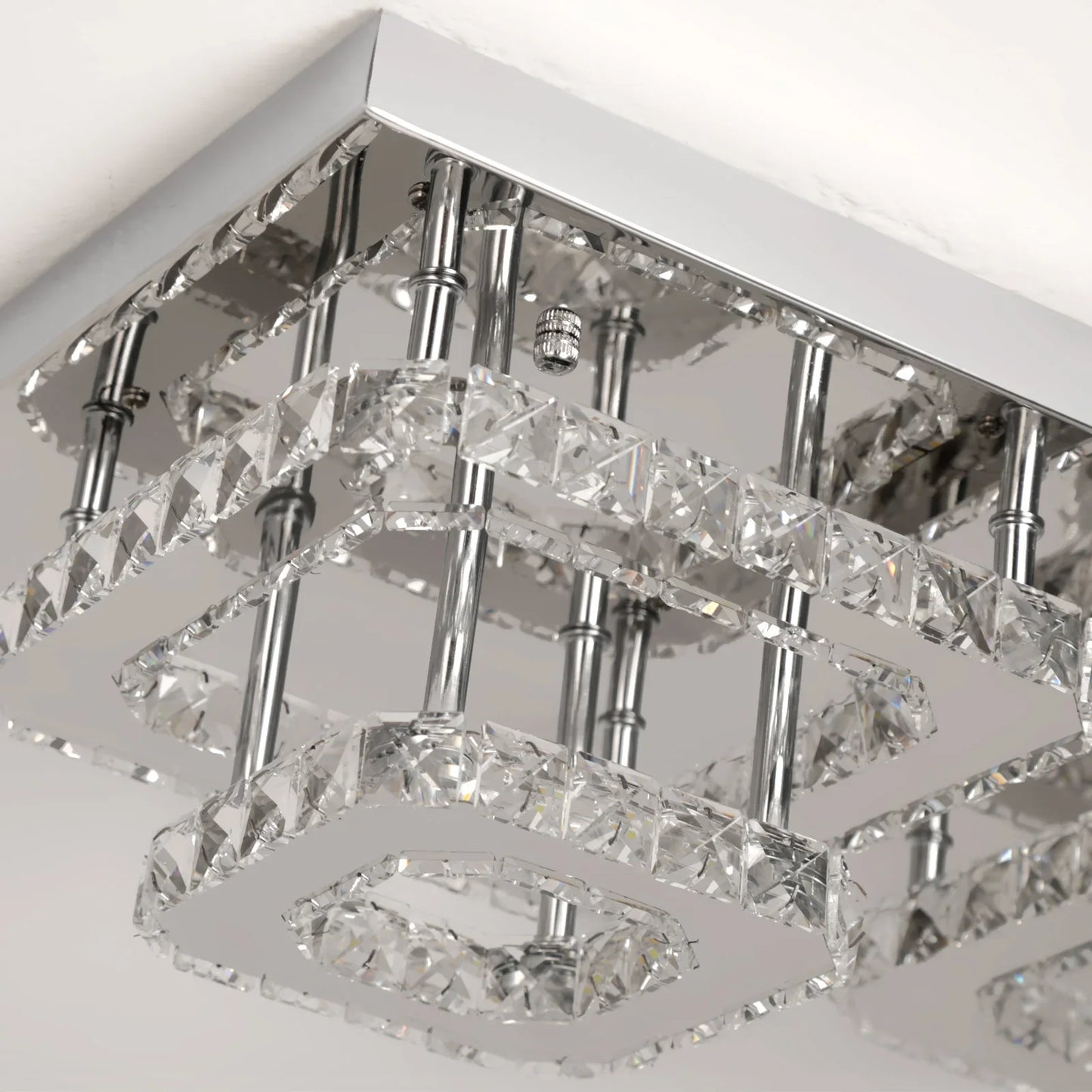 Crystal Ceiling Light Modern Crystal Led Chandelier Luxury Pendant Lighting  Home Decor Lamp Living Room Indoor Fixture Bedroom